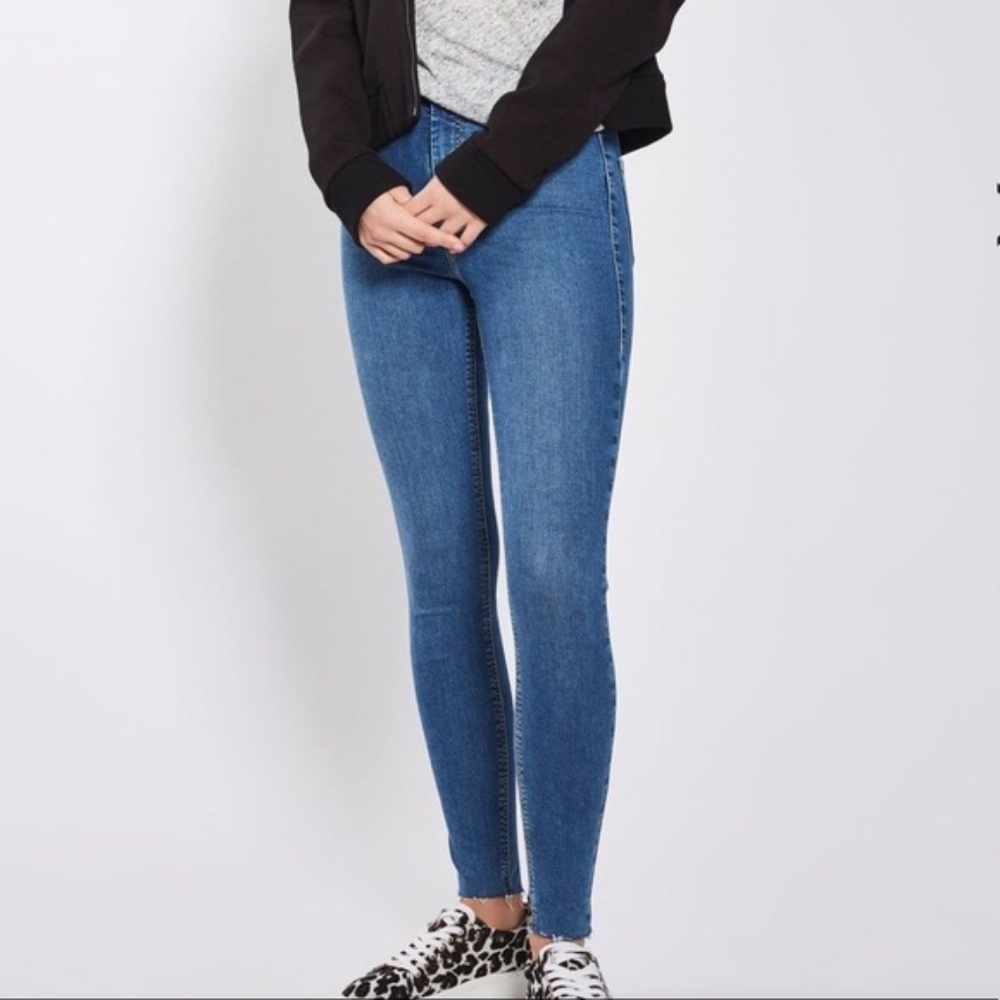 Topshop Moto Joni Jeans - Raw Hem - High Waisted